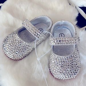 Baby Rhinestone Shoes size 1